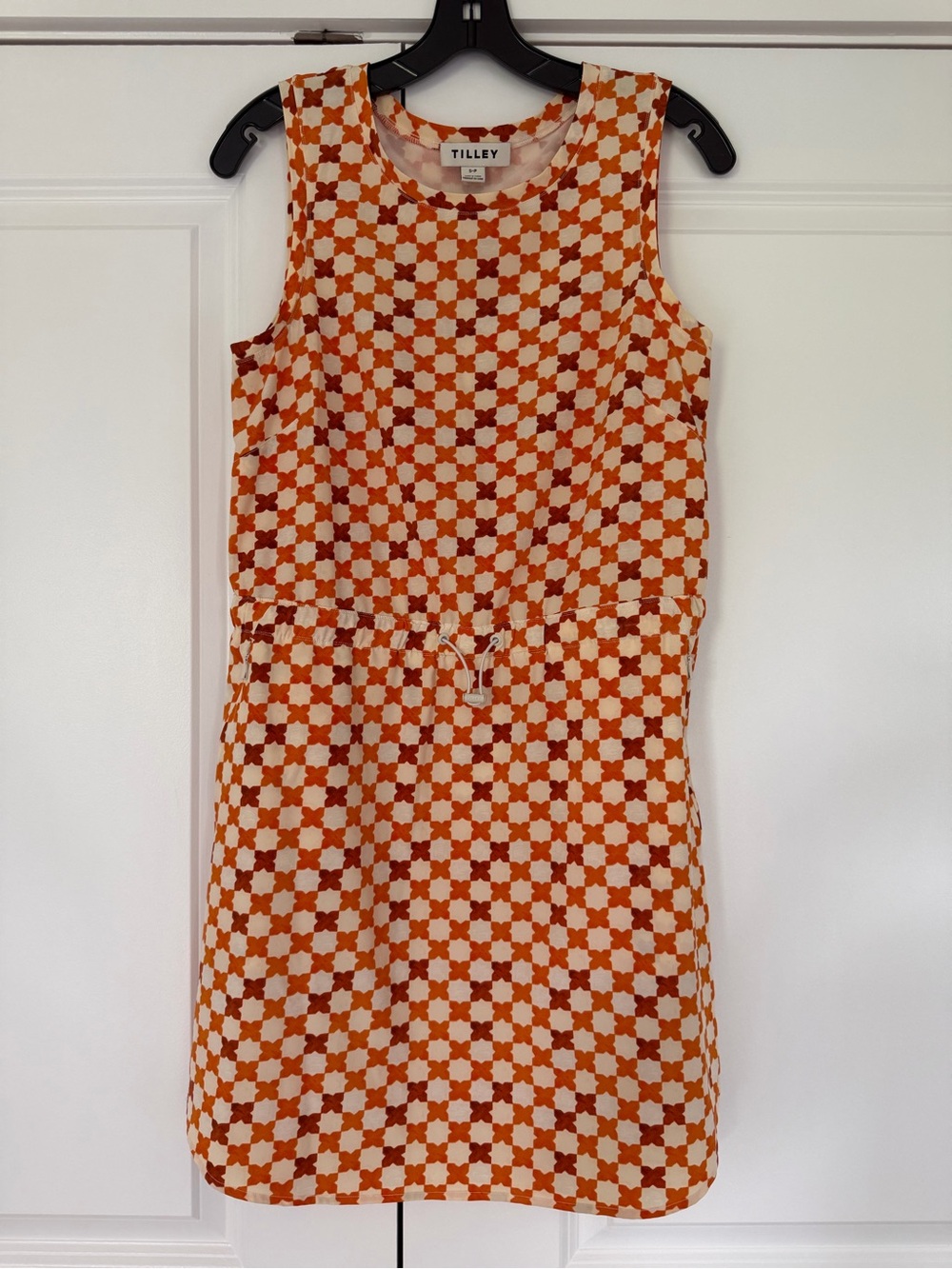 Orange Sleeveless Athletic Dress